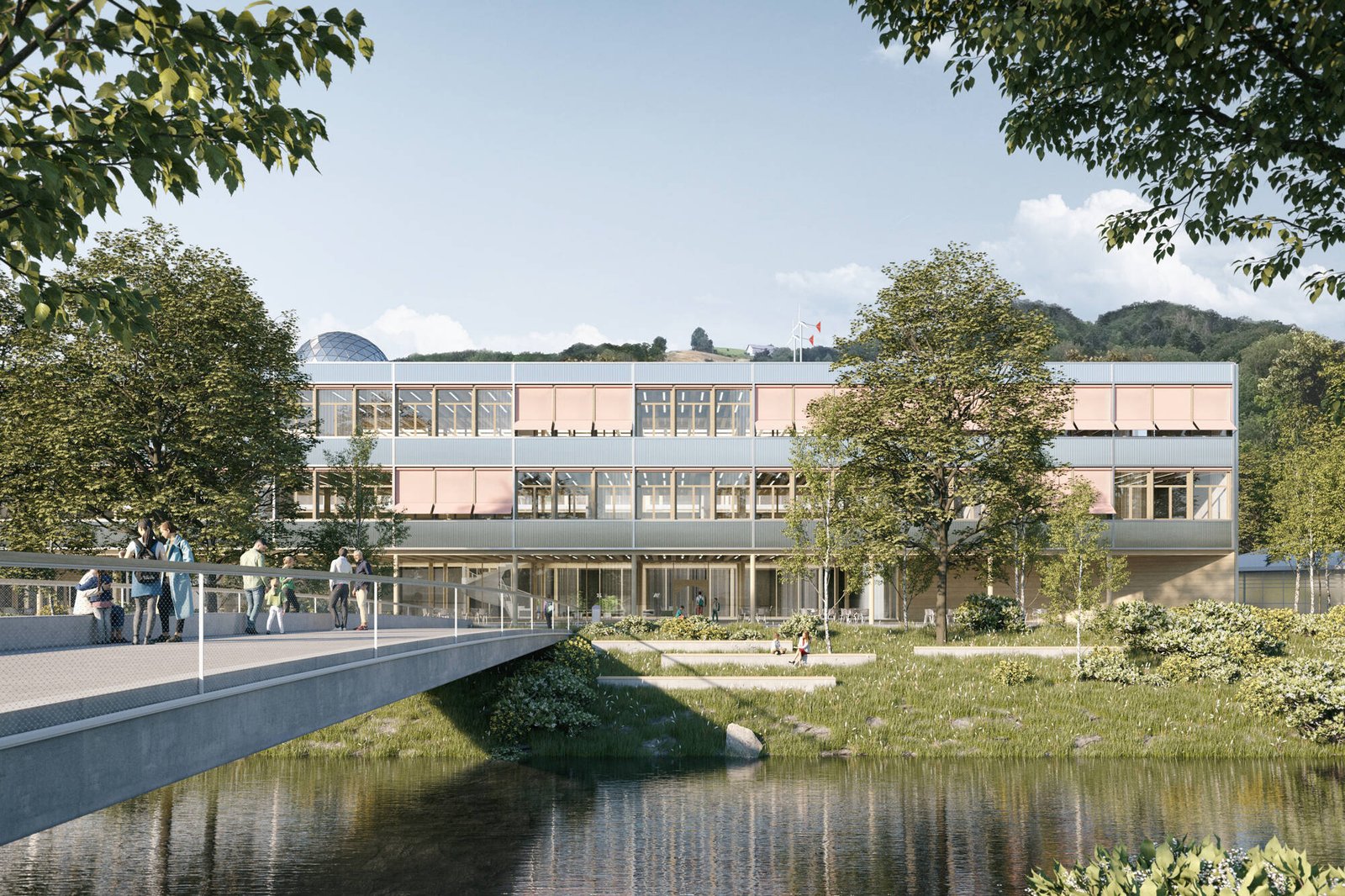 Aussenvisualisierung des Campus Wattwil